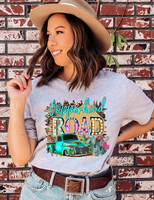 Copperhead Road with Truck on Gray Tee