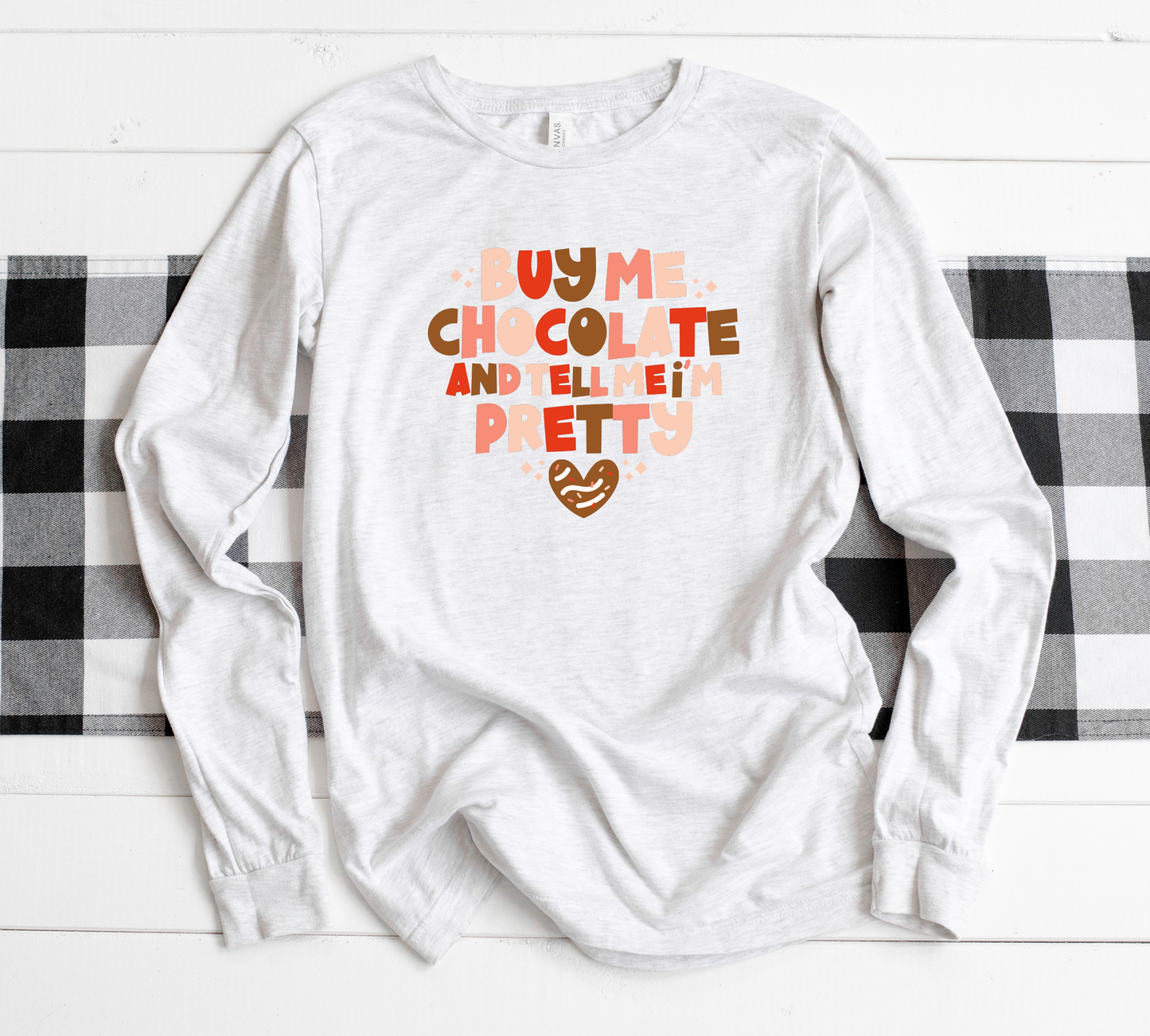 Buy Me Chocolate on Ash Long Sleeve Tee