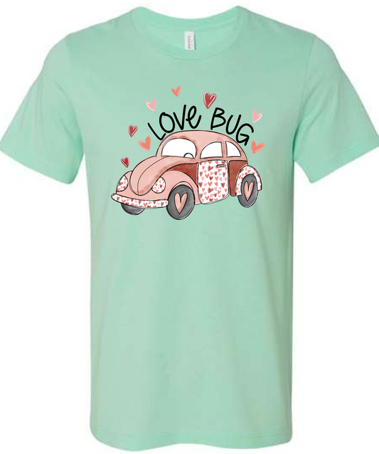 Love Bug on Mint Tee