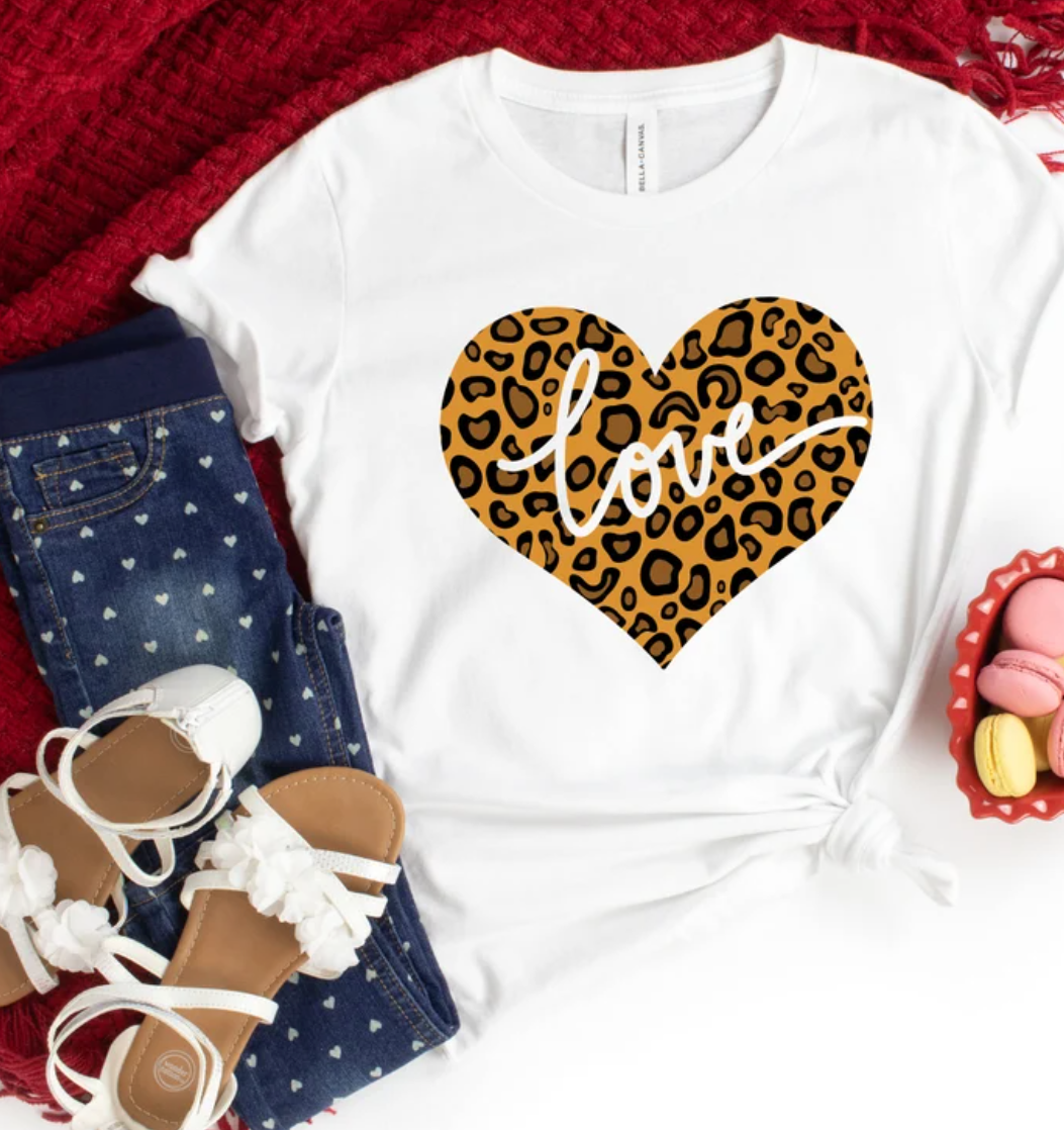 Leopard Love on White